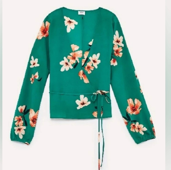 Wilfred Tops - aritizia wilfred lilia green floral wrap blouse